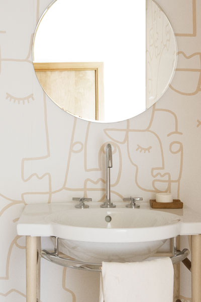 Summer-Inspired Powder Room